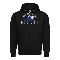 Black The Rocks Baseball Gifts Zipper Hoodie - linhVisuals