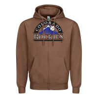 Chestnut The Rocks Baseball Gifts Zipper Hoodie - linhVisuals