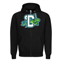 Black Daytona Tortugas Zipper Hoodie - linhVisuals