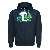 Navy Daytona Tortugas Zipper Hoodie - linhVisuals