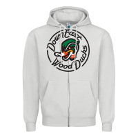 Dove Grey Down East Wood Ducks Zipper Hoodie - linhVisuals