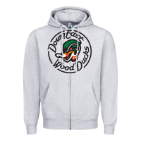 Heather Grey Down East Wood Ducks Zipper Hoodie - linhVisuals