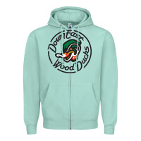 Seafoam Down East Wood Ducks Zipper Hoodie - linhVisuals