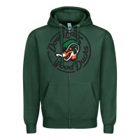 Sports Green Down East Wood Ducks Zipper Hoodie - linhVisuals