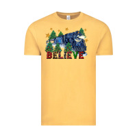 Vintage Mustard believe polar express christmas trees Vintage Tee - FaDigitalArtStudio