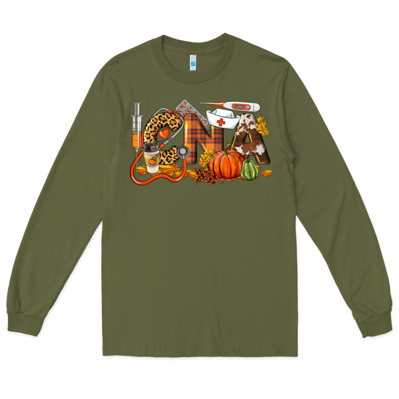 Fall Cna Certified Nursing Assistant Long Sleeve Tee by LillyAllenDesigns | Teevron
