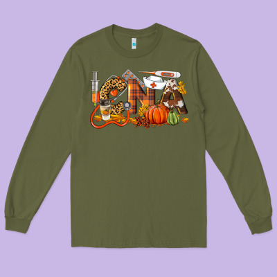 Fall Cna Certified Nursing Assistant Long Sleeve Tee Designed By Lillyallendesigns