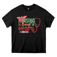 Black cowgirl nursing is a work of heart Heavy Core Tee - CowGirlArtShop