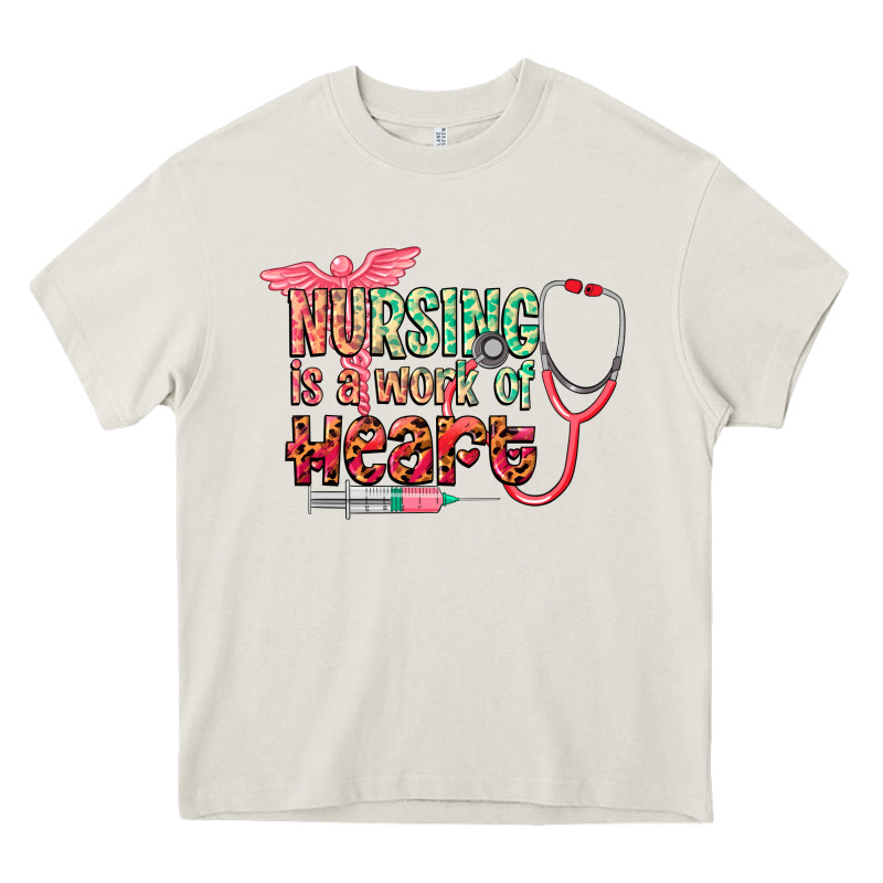 Cowgirl Nursing Is A Work Of Heart Heavy Core Tee by CowGirlArtShop | Teevron