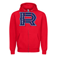 Red Laval Rocket Zipper Hoodie - linhVisuals