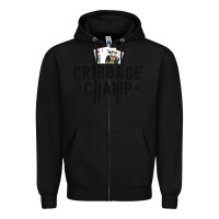 Black funny cribbage shirt for men cribbage champ tournament Zipper Hoodie - linhVisuals