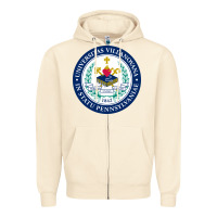 Sandshell villanova university Zipper Hoodie - linhVisuals