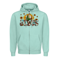 Seafoam jesus san judas Zipper Hoodie - JahusDesignShop