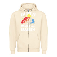 Sandshell darts shirts for women dart throwing league Zipper Hoodie - linhVisuals