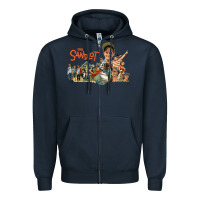 Navy the sandlot Zipper Hoodie - linhVisuals