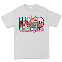Dove Grey Easter Day Hop bunny Premium Tee - OliviaCreatesArt