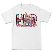 White Easter Day Hop bunny Premium Tee - OliviaCreatesArt