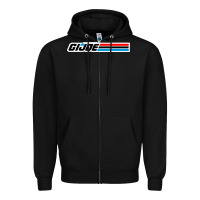 Black gi joe Zipper Hoodie - linhVisuals