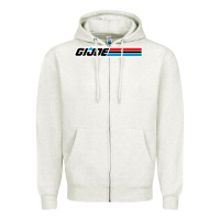 Oatmeal Heather gi joe Zipper Hoodie - linhVisuals