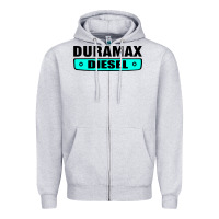 Heather Grey duramax Zipper Hoodie - linhVisuals