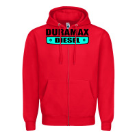 Red duramax Zipper Hoodie - linhVisuals