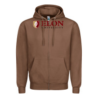 Chestnut Elon University Zipper Hoodie - linhVisuals