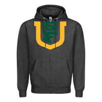 Charcoal Heather the usf dons Zipper Hoodie - linhVisuals