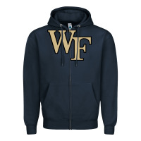 Navy the wake forest demon deacons Zipper Hoodie - linhVisuals