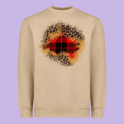 Christmas Patch Heavyweight Sweatshirt Designed By Jahusdesignshop