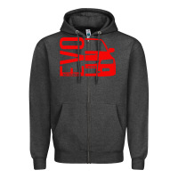 Charcoal Heather evo car Zipper Hoodie - linhVisuals
