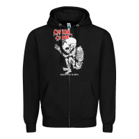 Black butchered at birth 2 classic Zipper Hoodie - linhVisuals