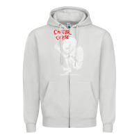 Dove Grey butchered at birth 2 classic Zipper Hoodie - linhVisuals