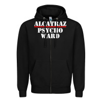 Black alcatraz Zipper Hoodie - linhVisuals