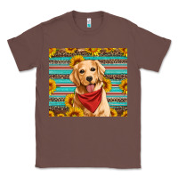 Chestnut golden retriever with sunflowers Classic Tee - Artiststas