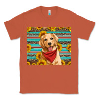 Copper golden retriever with sunflowers Classic Tee - Artiststas