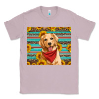 Lilac golden retriever with sunflowers Classic Tee - Artiststas