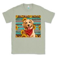 Matcha golden retriever with sunflowers Classic Tee - Artiststas