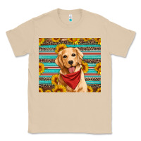 Mushroom golden retriever with sunflowers Classic Tee - Artiststas