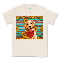 Natural golden retriever with sunflowers Classic Tee - Artiststas