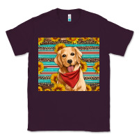 Plum golden retriever with sunflowers Classic Tee - Artiststas