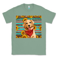 Sage golden retriever with sunflowers Classic Tee - Artiststas