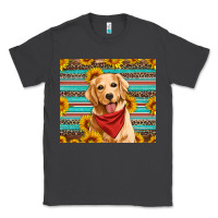 Smoke golden retriever with sunflowers Classic Tee - Artiststas