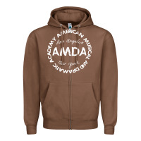 Chestnut amda Zipper Hoodie - linhVisuals