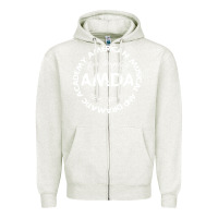 Oatmeal Heather amda Zipper Hoodie - linhVisuals