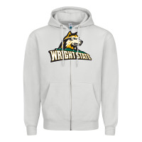 Dove Grey Wright State Raiders, Merch Zipper Hoodie - linhVisuals