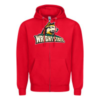 Red Wright State Raiders, Merch Zipper Hoodie - linhVisuals