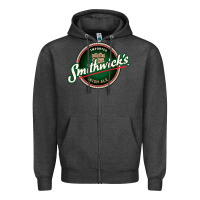 Charcoal Heather #smithwick beer Zipper Hoodie - linhVisuals