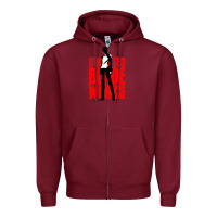 Burgundy emiya shirou unlimited blade Zipper Hoodie - linhVisuals