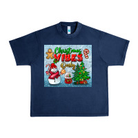 Navy christmas vibes only tumbler Urban Heavy Tee - BundleAndBundleShop