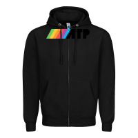Black atp Zipper Hoodie - linhVisuals